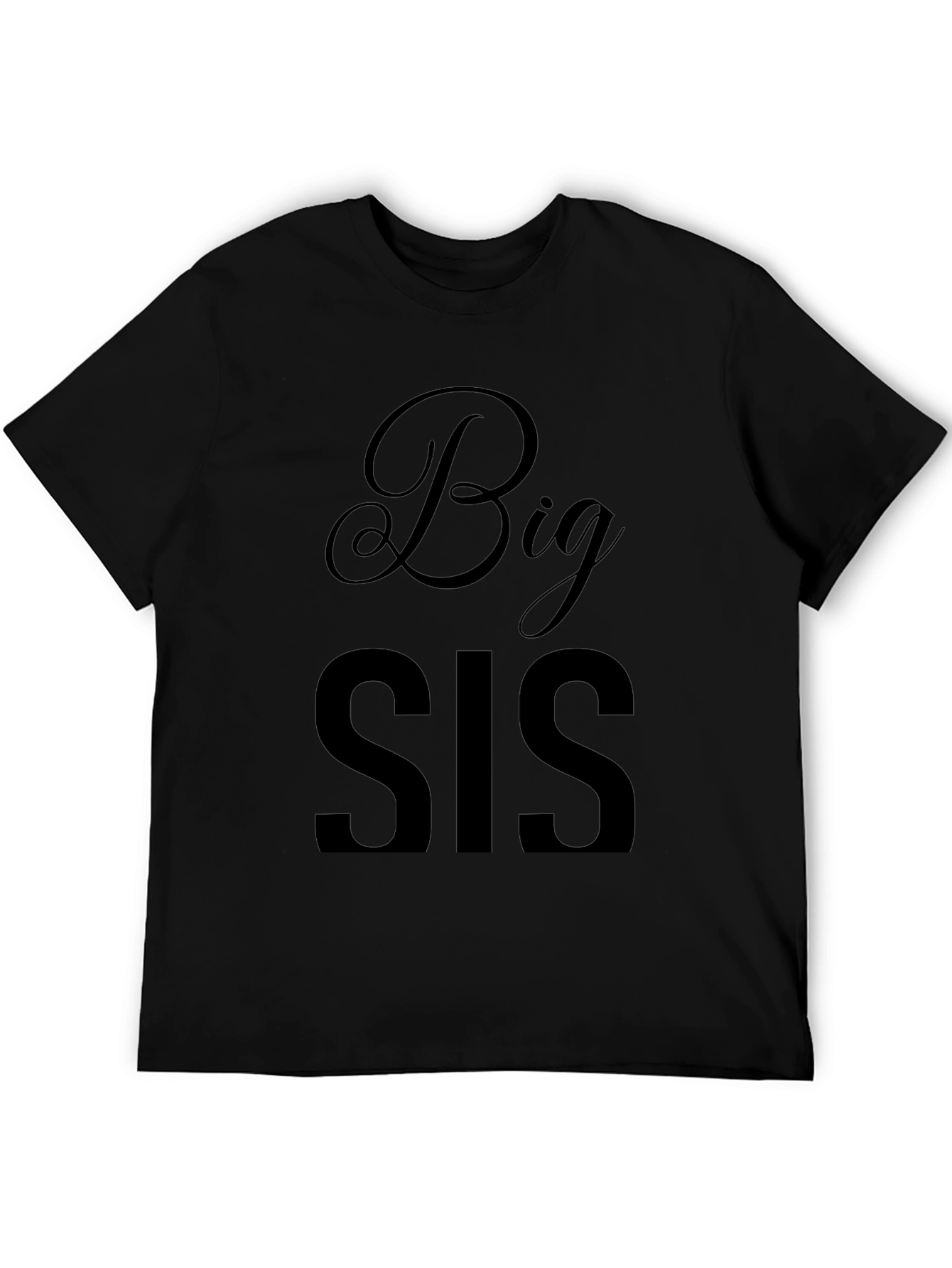Big Sis Black Graphic Tee