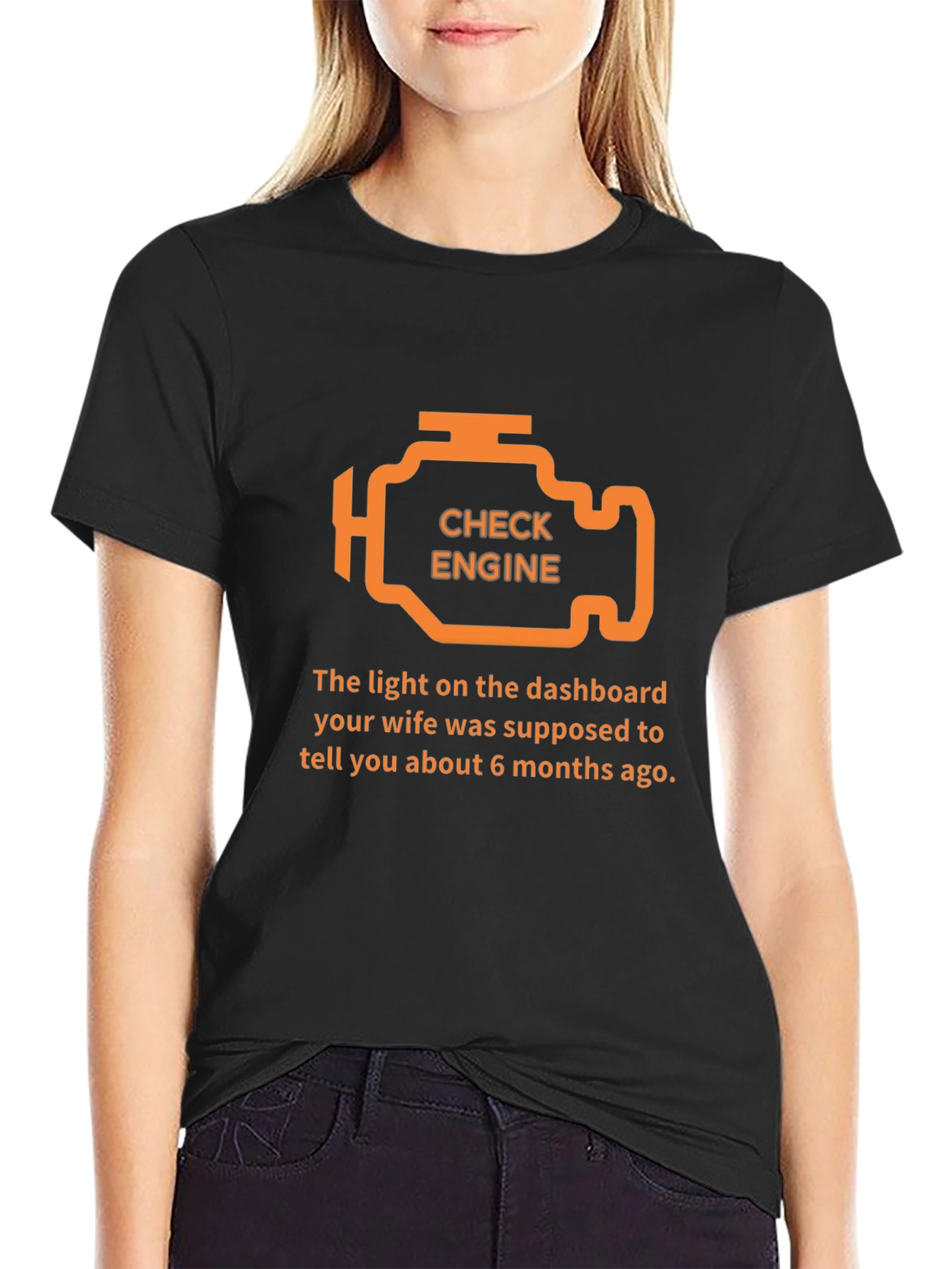 Check Engine T-Shirt - Funny Car Humor