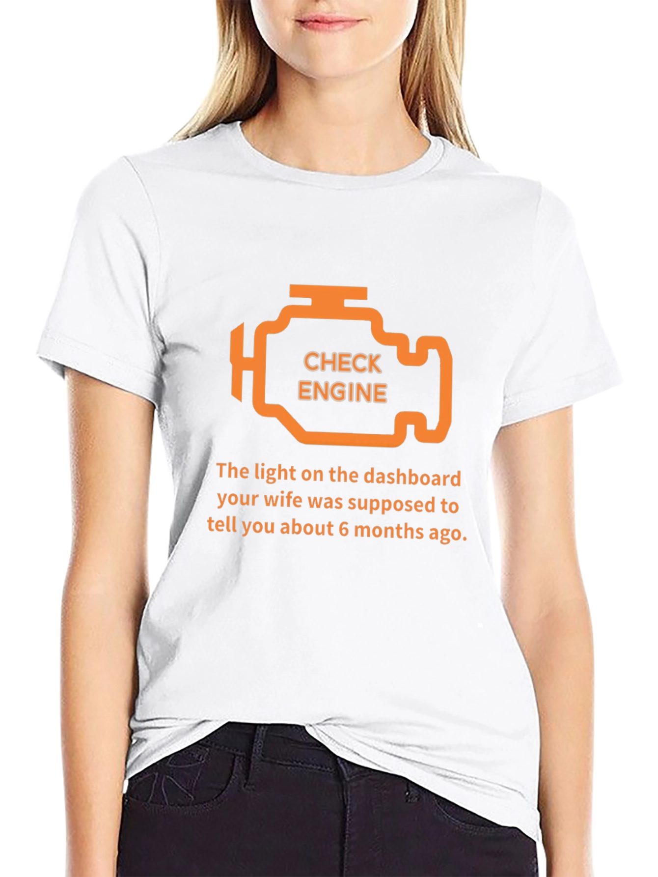 Check Engine T-Shirt - Funny Car Humor