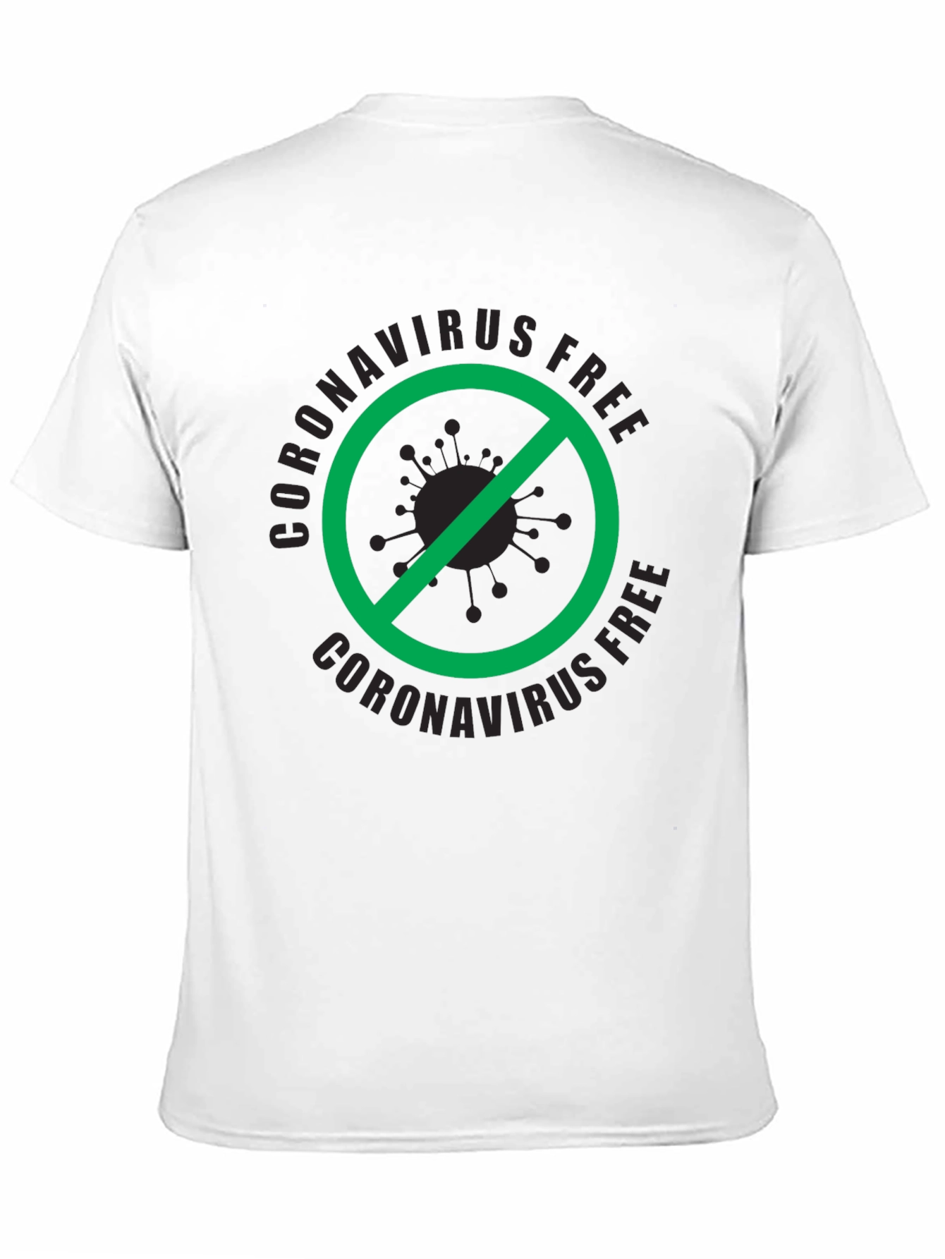 Coronavirus Free Black T-Shirt
