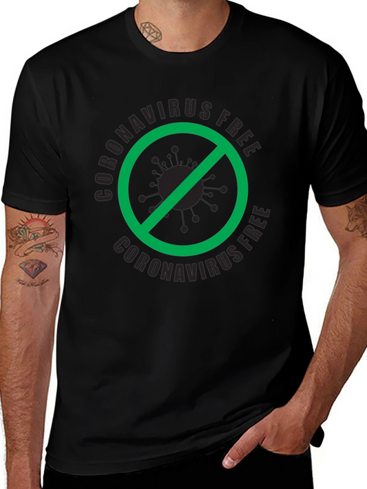 Coronavirus Free Black T-Shirt