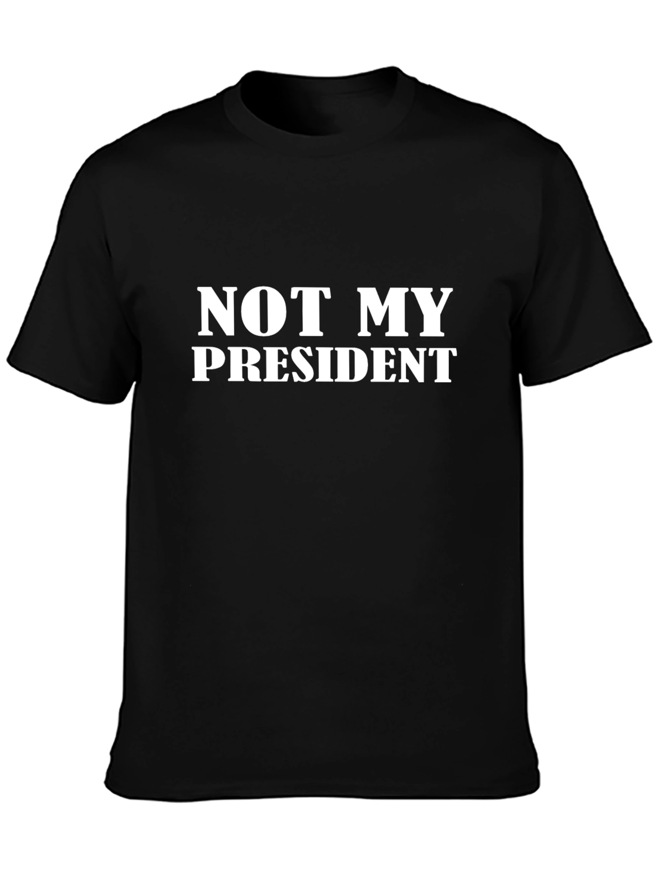 Not My President Graphic Tee - Black