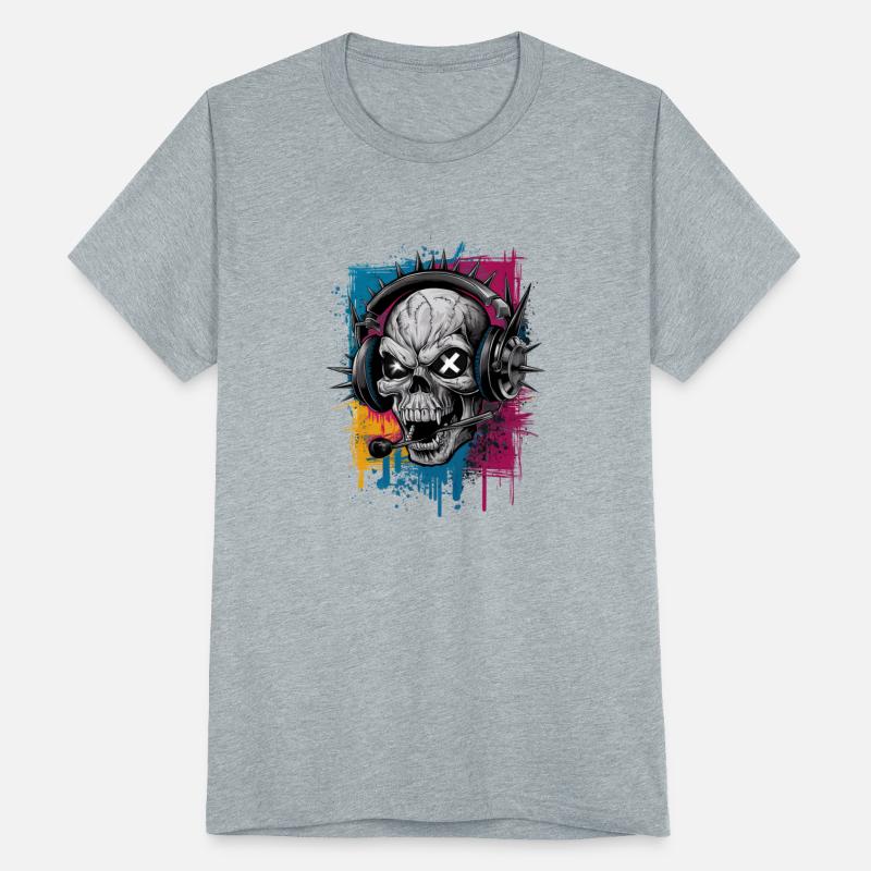 Vintage Hip Hop Rapper-Inspired Spiked Skull Head