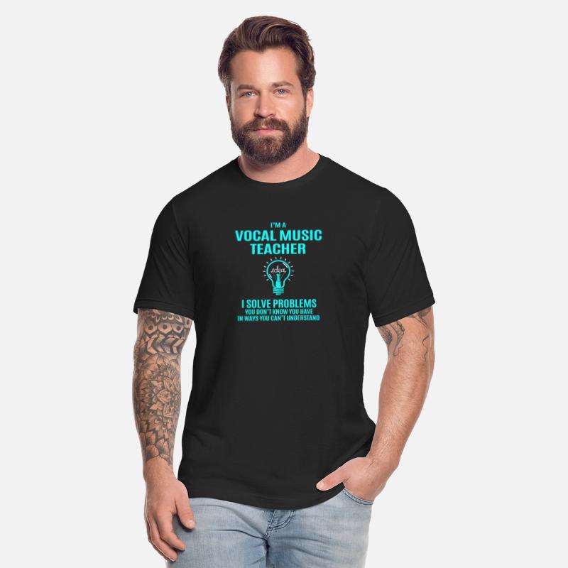 Vocal Music Teacher T Shirt - I Solve Problems Gif