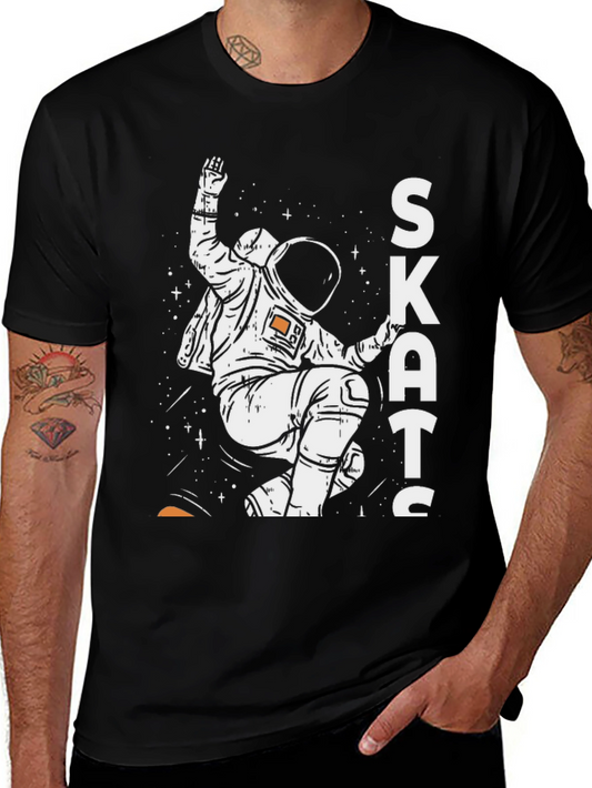 Skates Astronaut Graphic T-Shirt