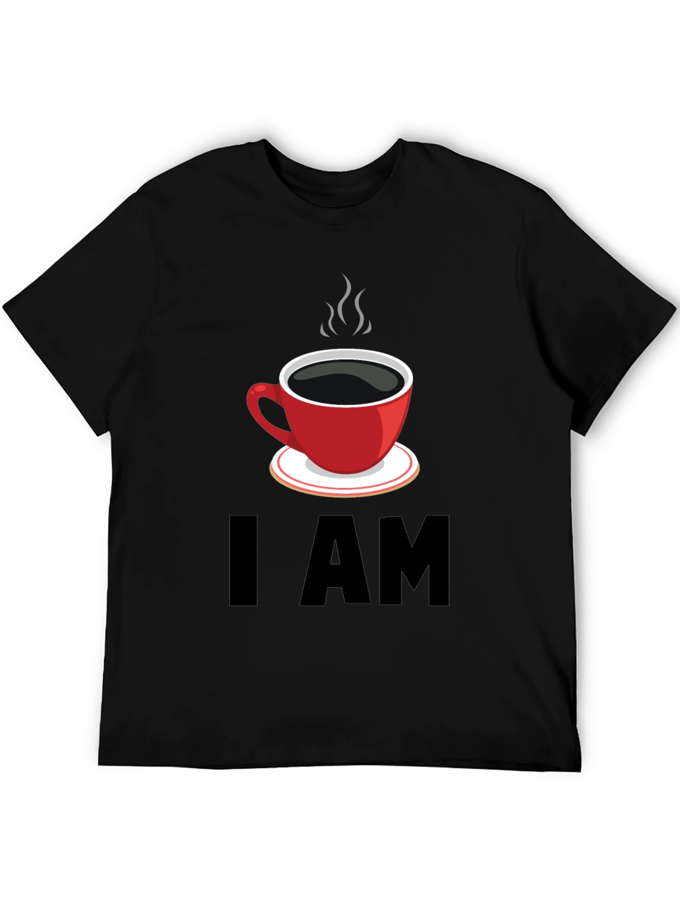 I AM Coffee T-Shirt - Black Graphic Tee