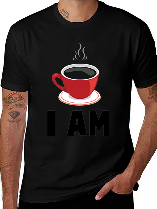 I AM Coffee T-Shirt - Black Graphic Tee