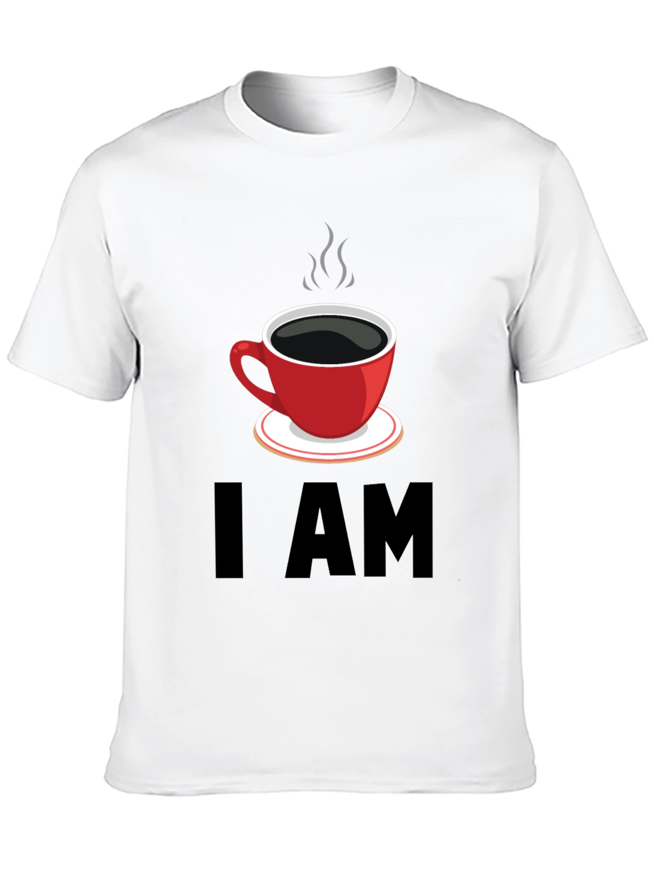 I AM Coffee T-Shirt - Black Graphic Tee