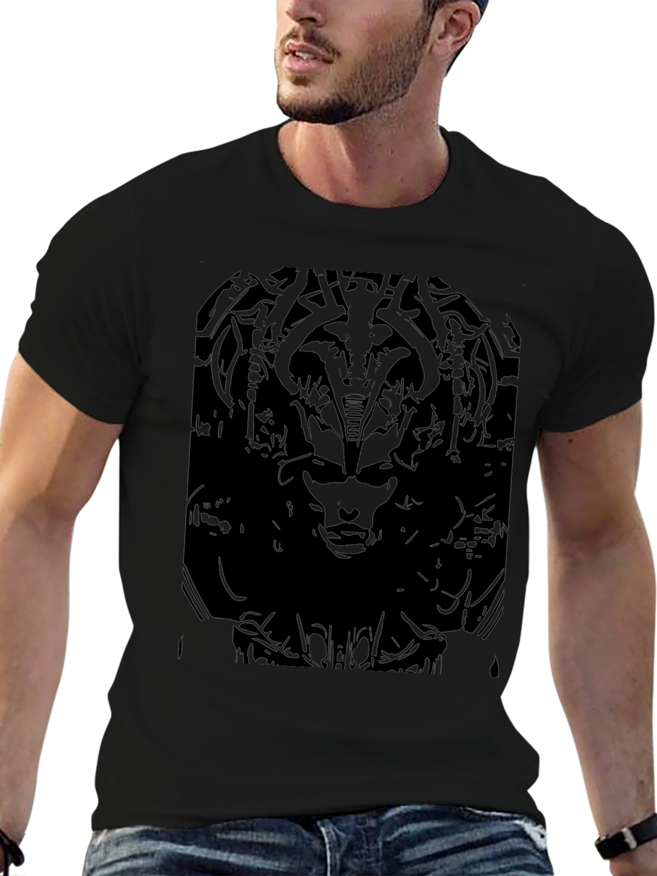 Dark Graphic Print T-Shirt