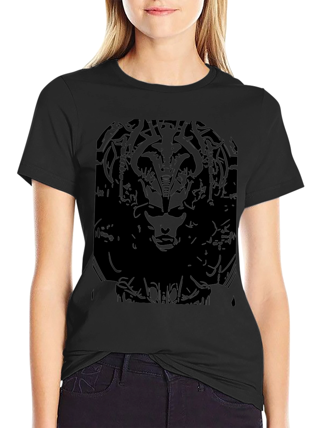 Dark Graphic Print T-Shirt