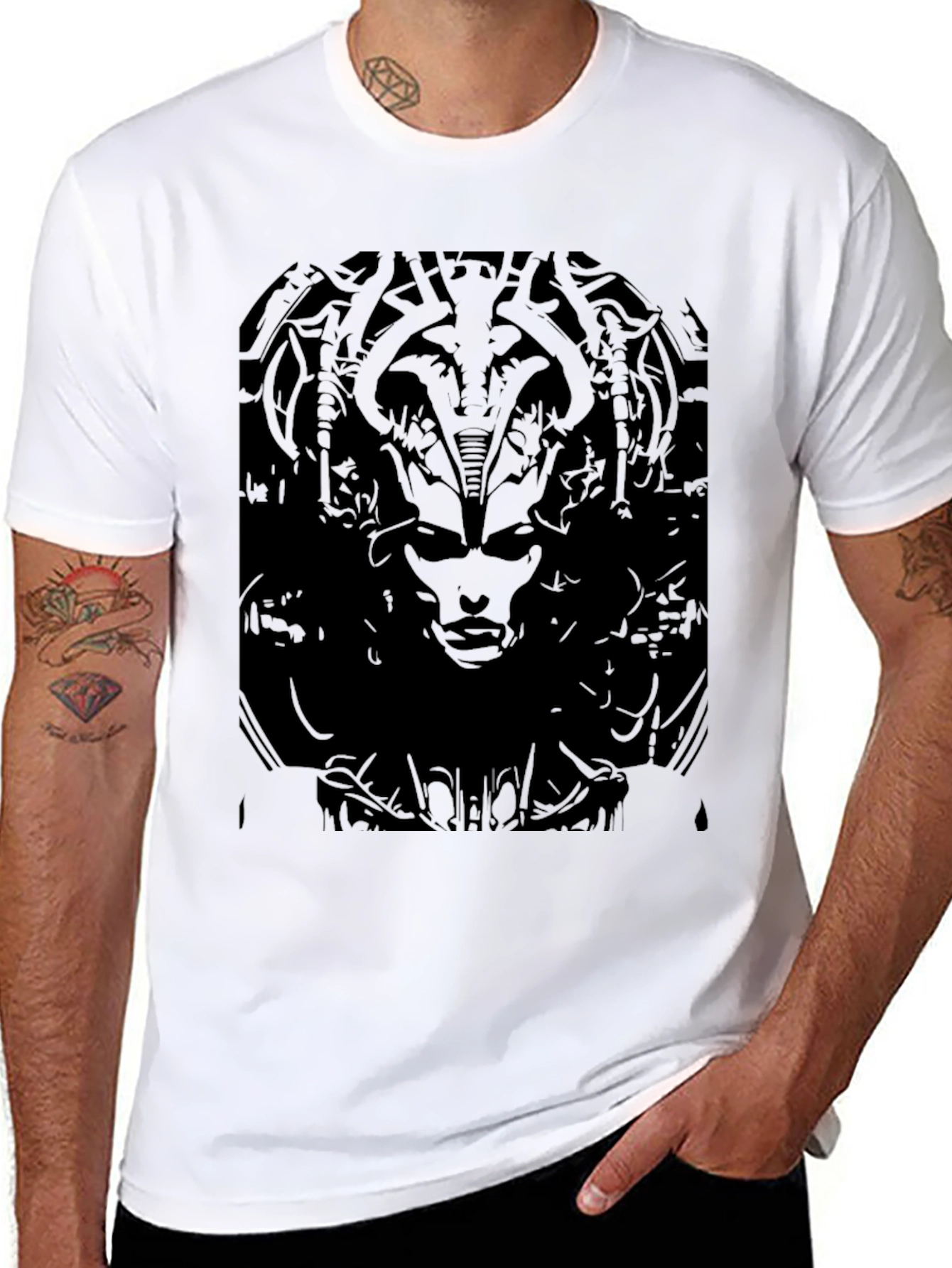 Dark Graphic Print T-Shirt