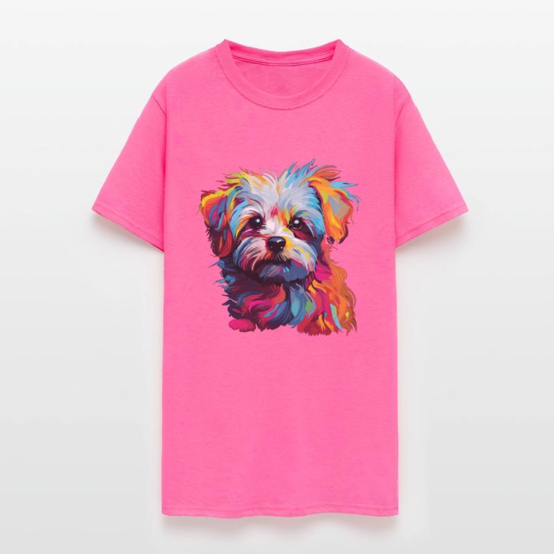 Watercolor Colorful Maltese