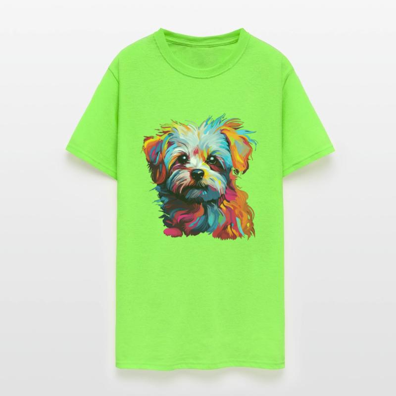 Watercolor Colorful Maltese