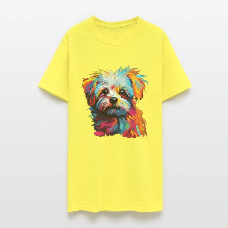 Watercolor Colorful Maltese