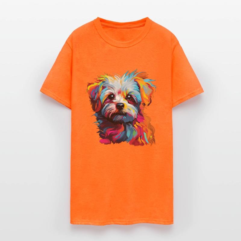 Watercolor Colorful Maltese