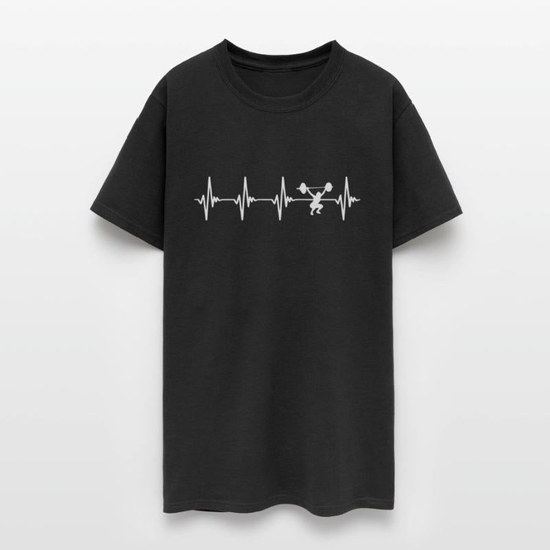 Weight Lifting Heartbeat White
