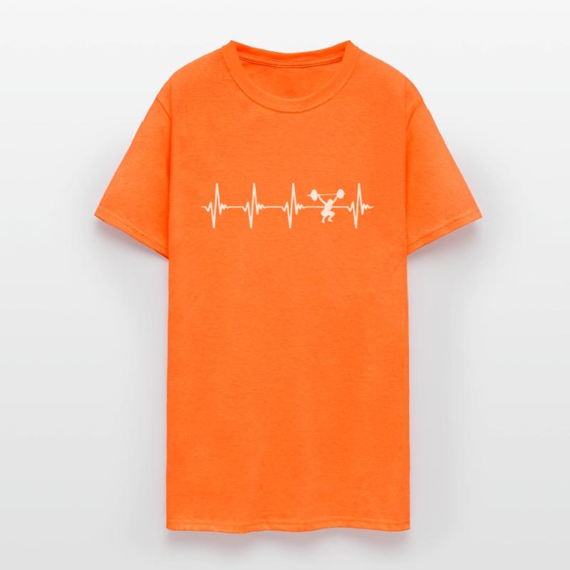 Weight Lifting Heartbeat White