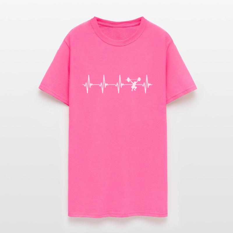 Weight Lifting Heartbeat White