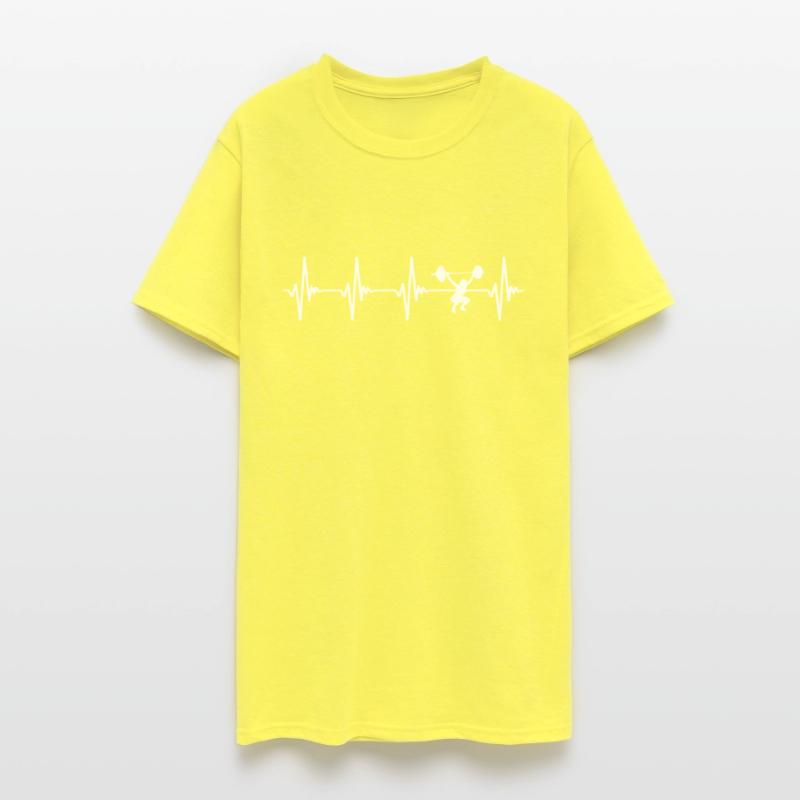 Weight Lifting Heartbeat White