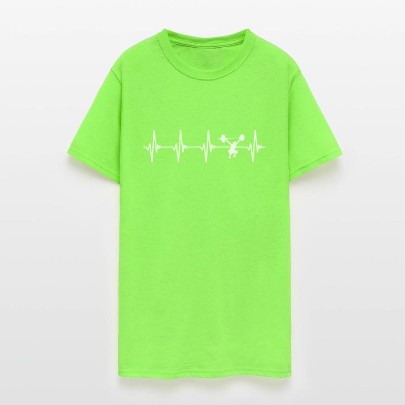 Weight Lifting Heartbeat White