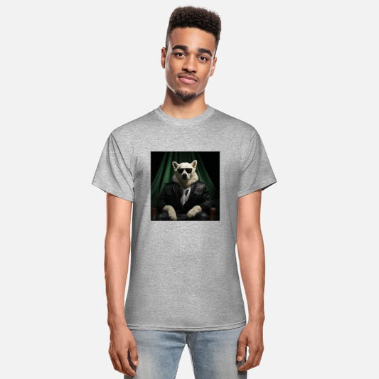 White Retriever in a Suit and Tie Boss Dog