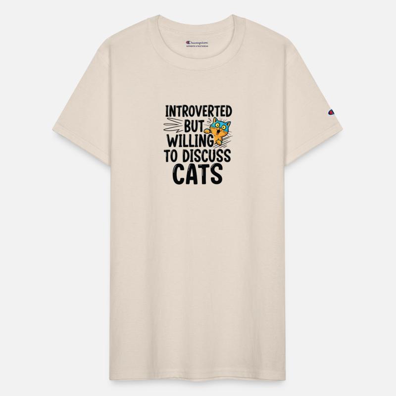 Willing to Discuss Cats | Funny Cat lover shirt
