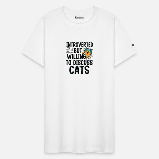Willing to Discuss Cats | Funny Cat lover shirt