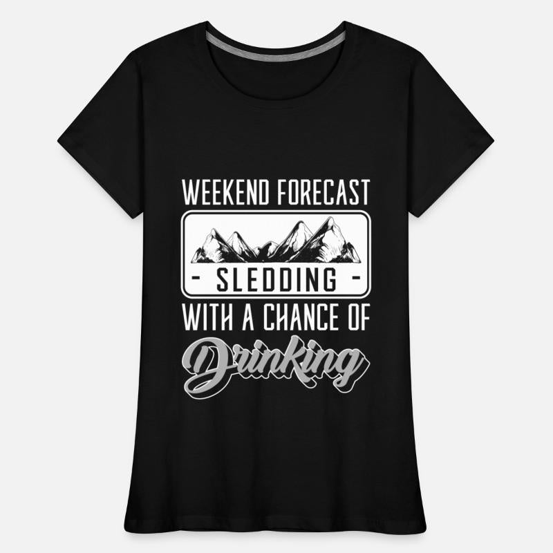 Winter Sledding Wooden Sled