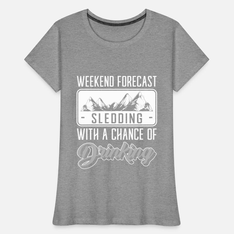 Winter Sledding Wooden Sled