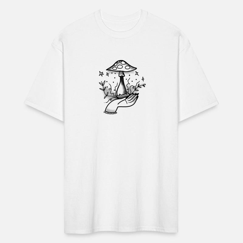 Witchcore wican Hand growing a Mushroom