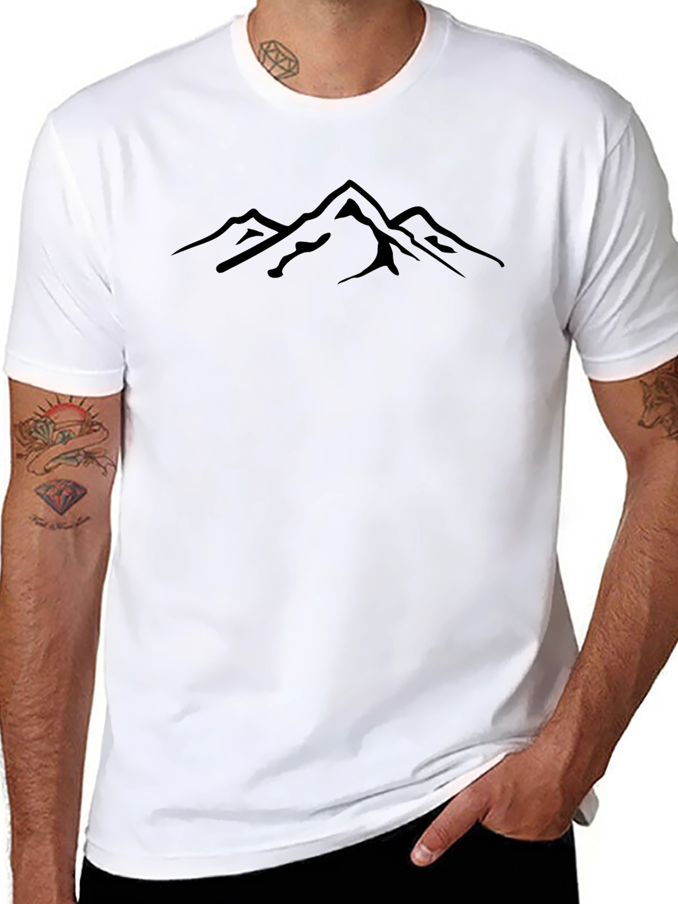 Mountain Graphic Black T-Shirt