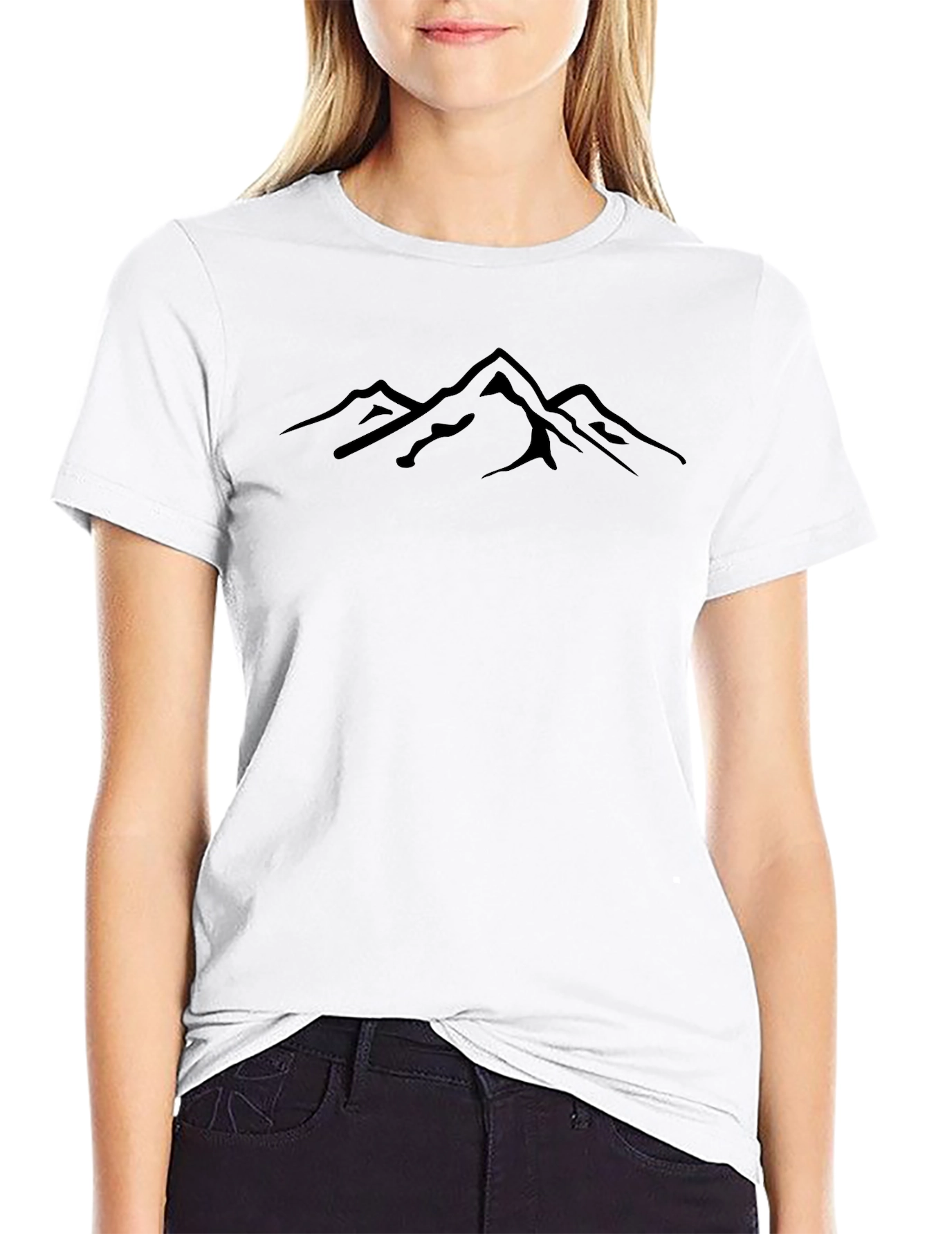 Mountain Graphic Black T-Shirt