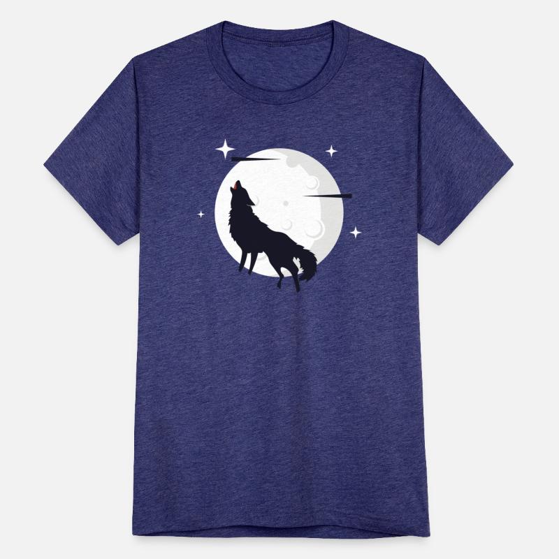 Wolf With Moon Background