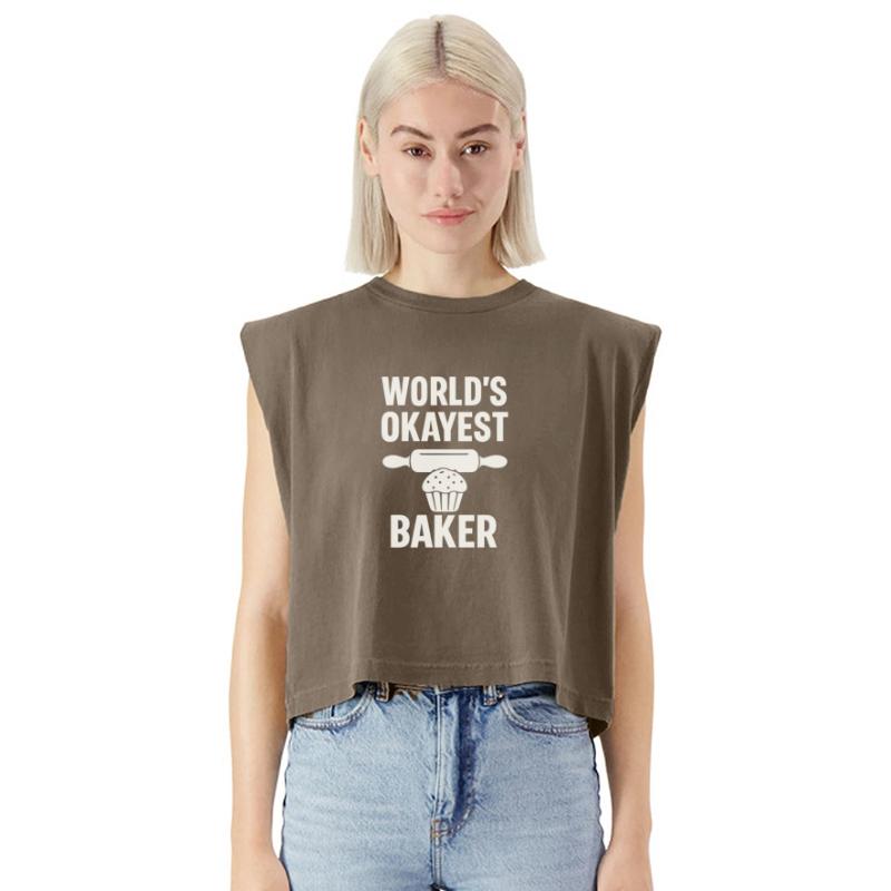 World’s Okayest Baker – Funny Baking Gift Shirt