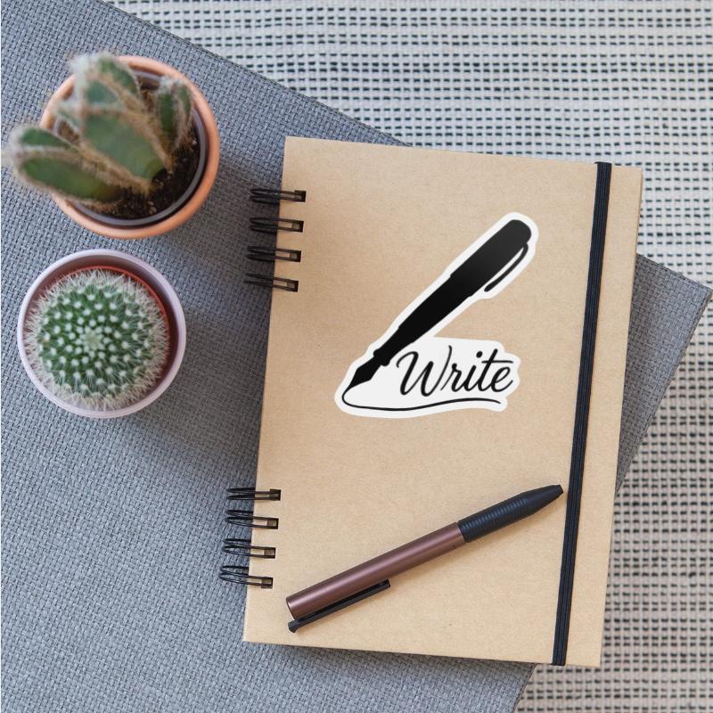 Write logo antique fountain pen writer screenplay