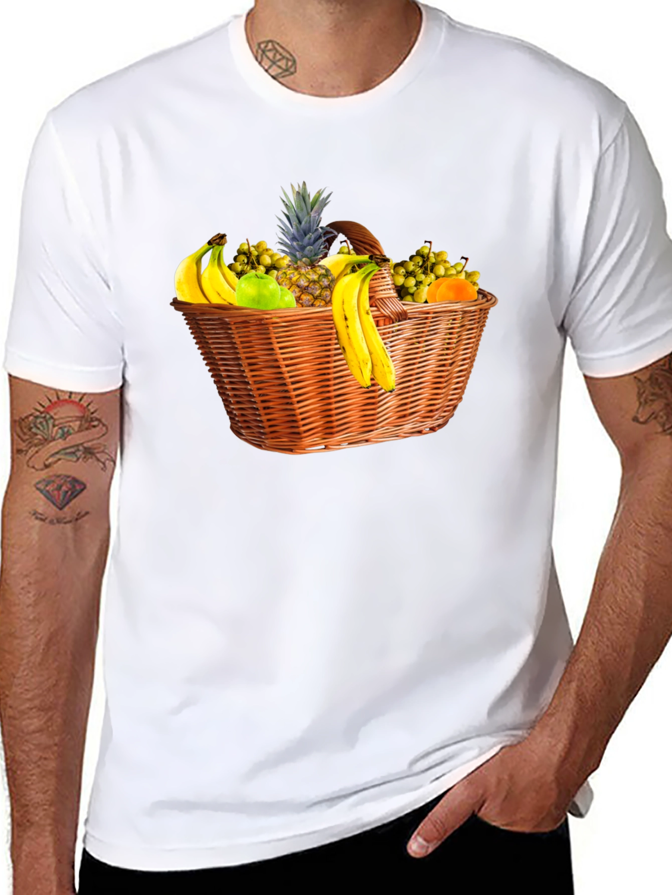 Fruit Basket Graphic T-Shirt - Stylish & Unique Design