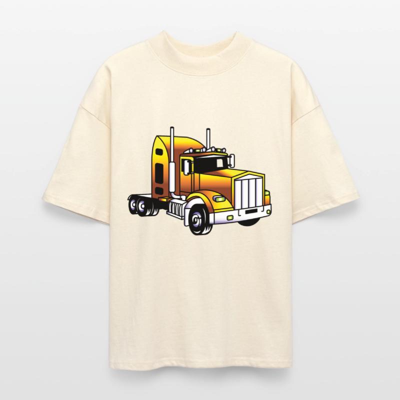 yellow heavy truck