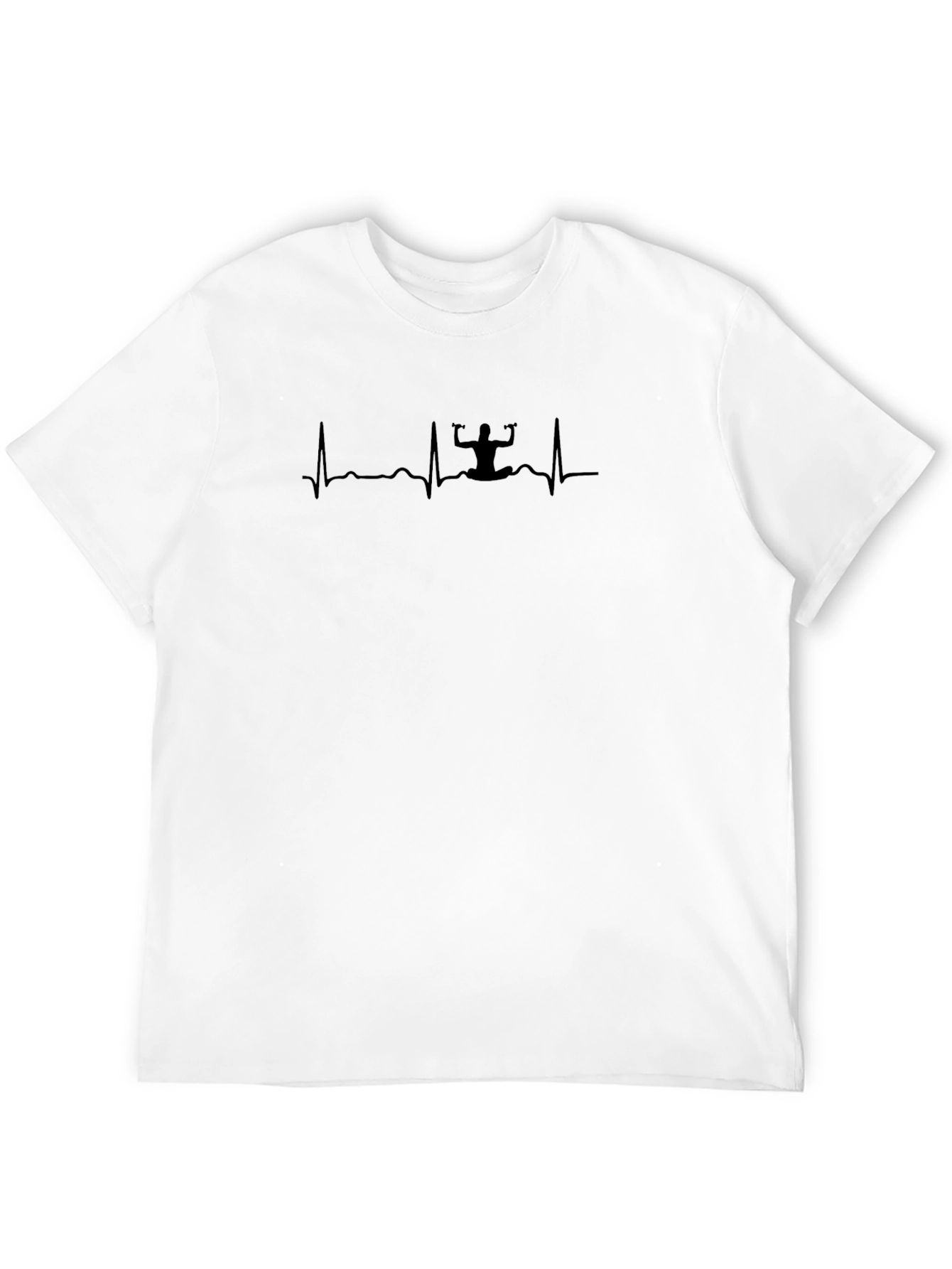 Yoga Heartbeat T-Shirt - Relaxed Fit Soft Cotton