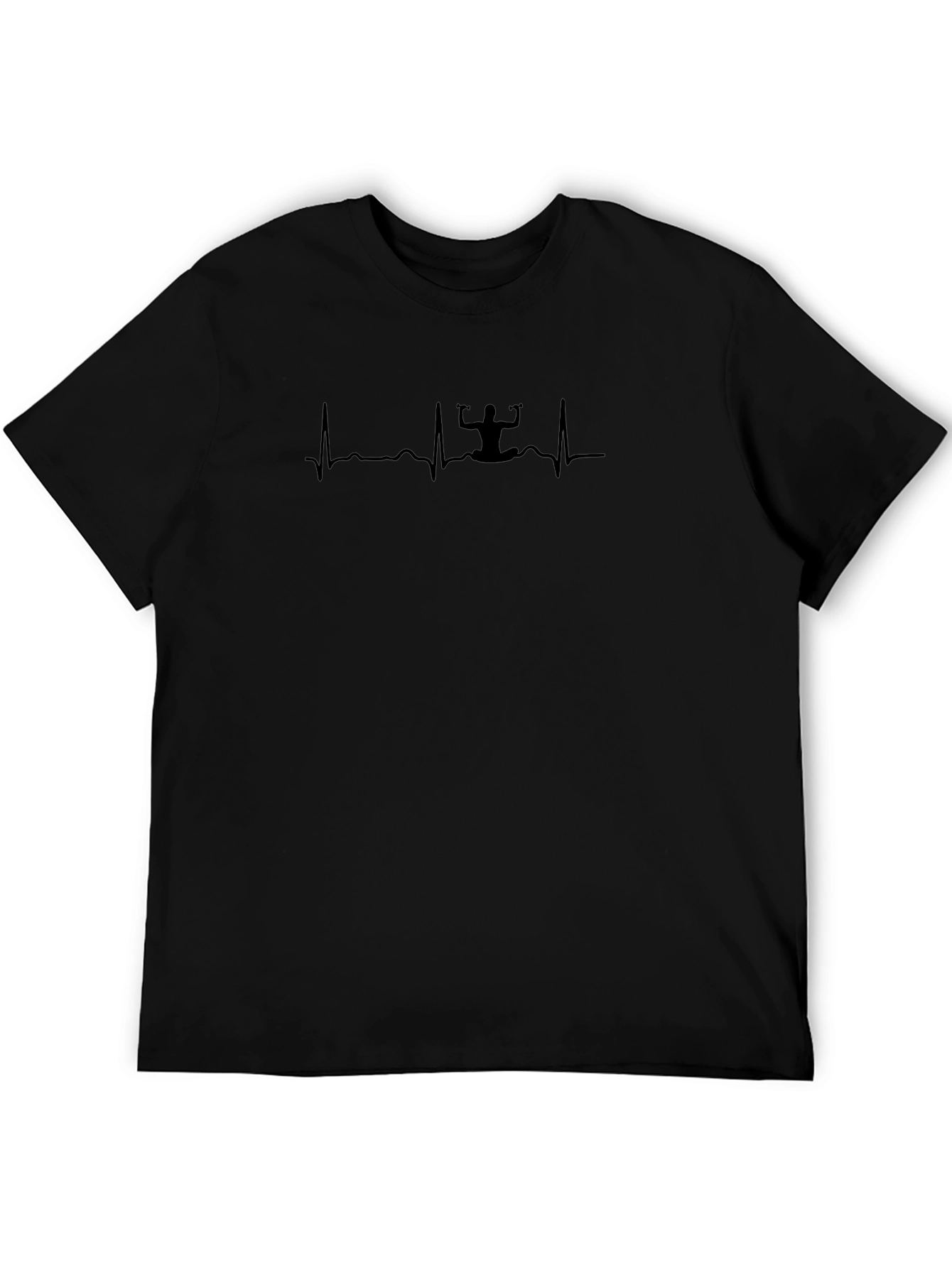 Yoga Heartbeat T-Shirt - Relaxed Fit Soft Cotton