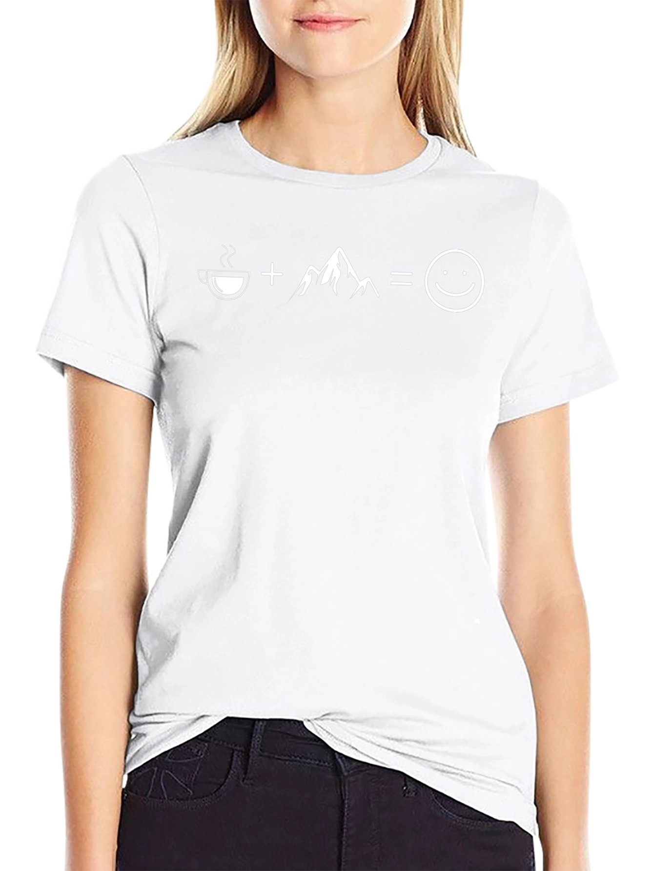 Coffee + Mountains = Happy T-Shirt