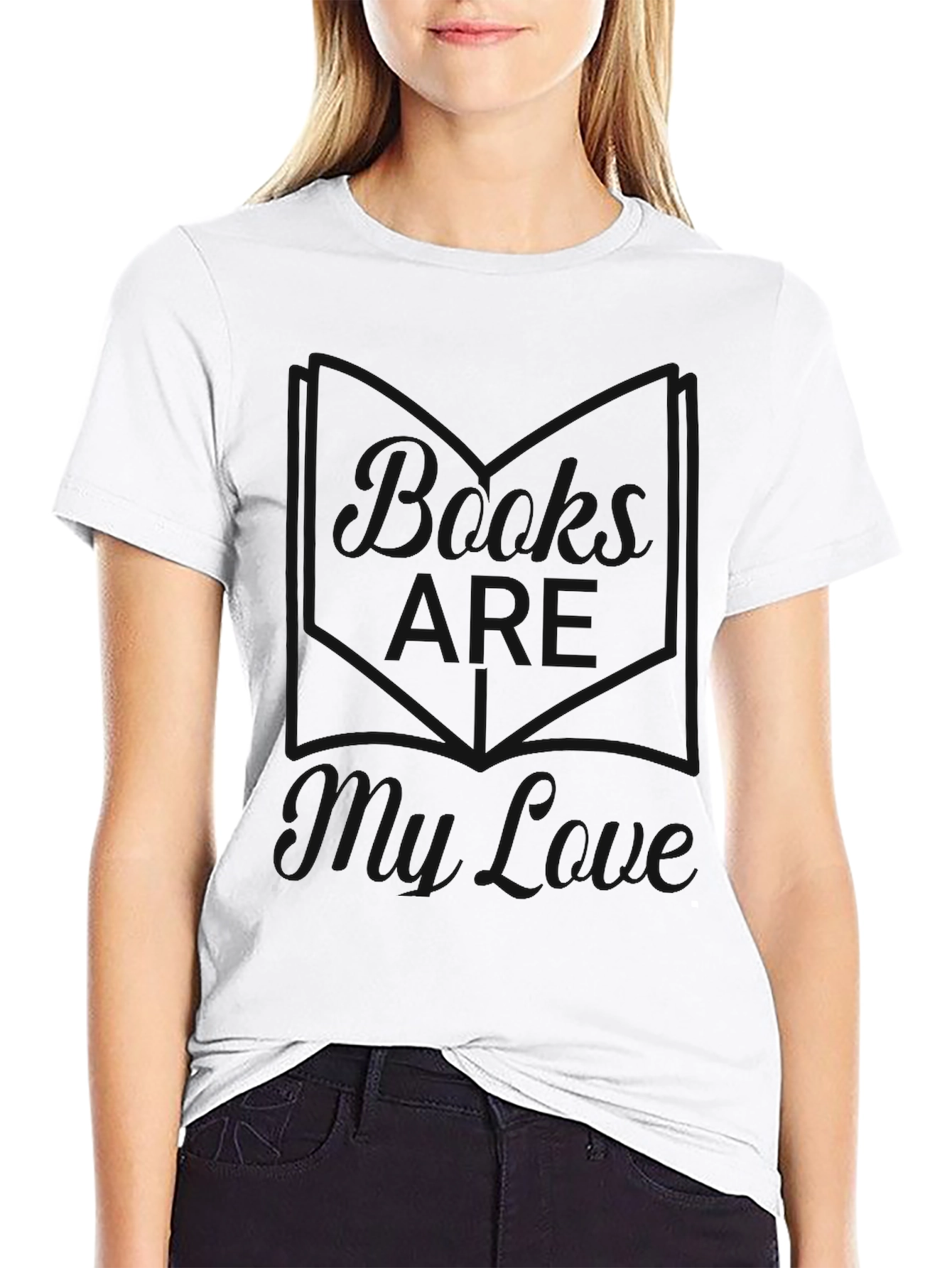 Black Graphic Tee - I Love My Cave Design