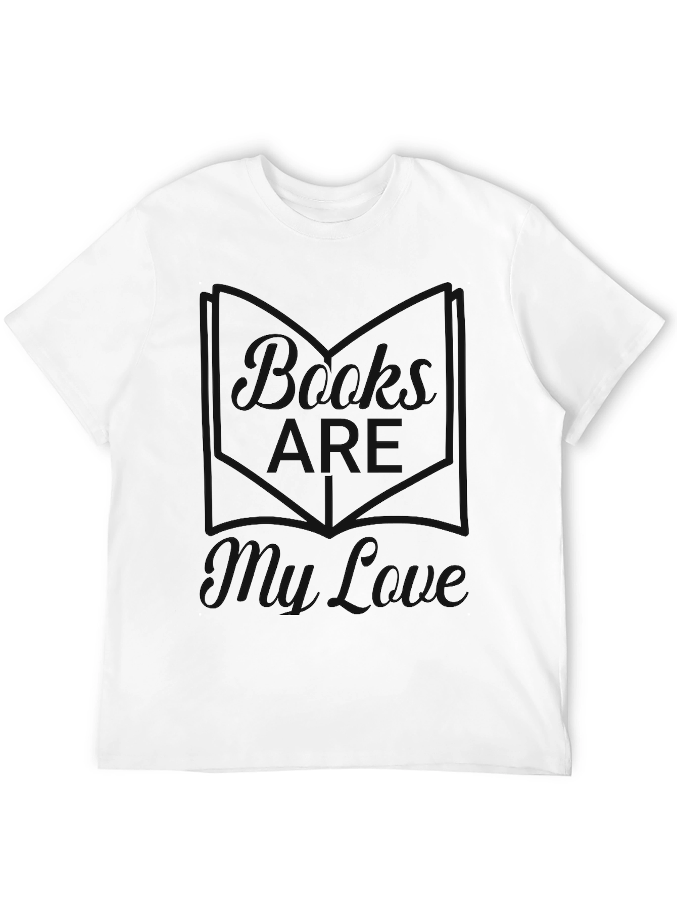 Black Graphic Tee - I Love My Cave Design