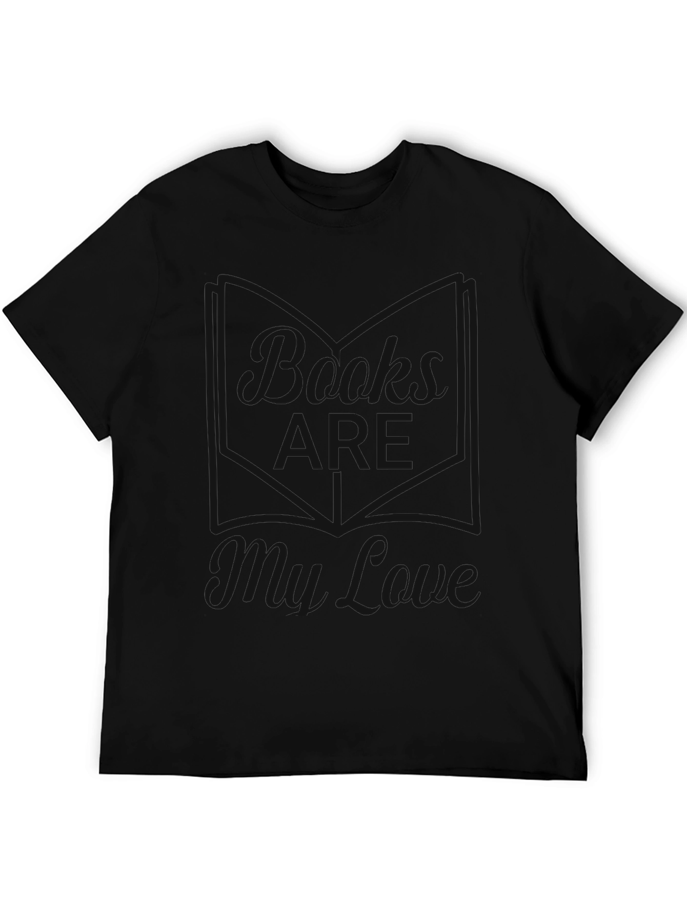 Black Graphic Tee - I Love My Cave Design
