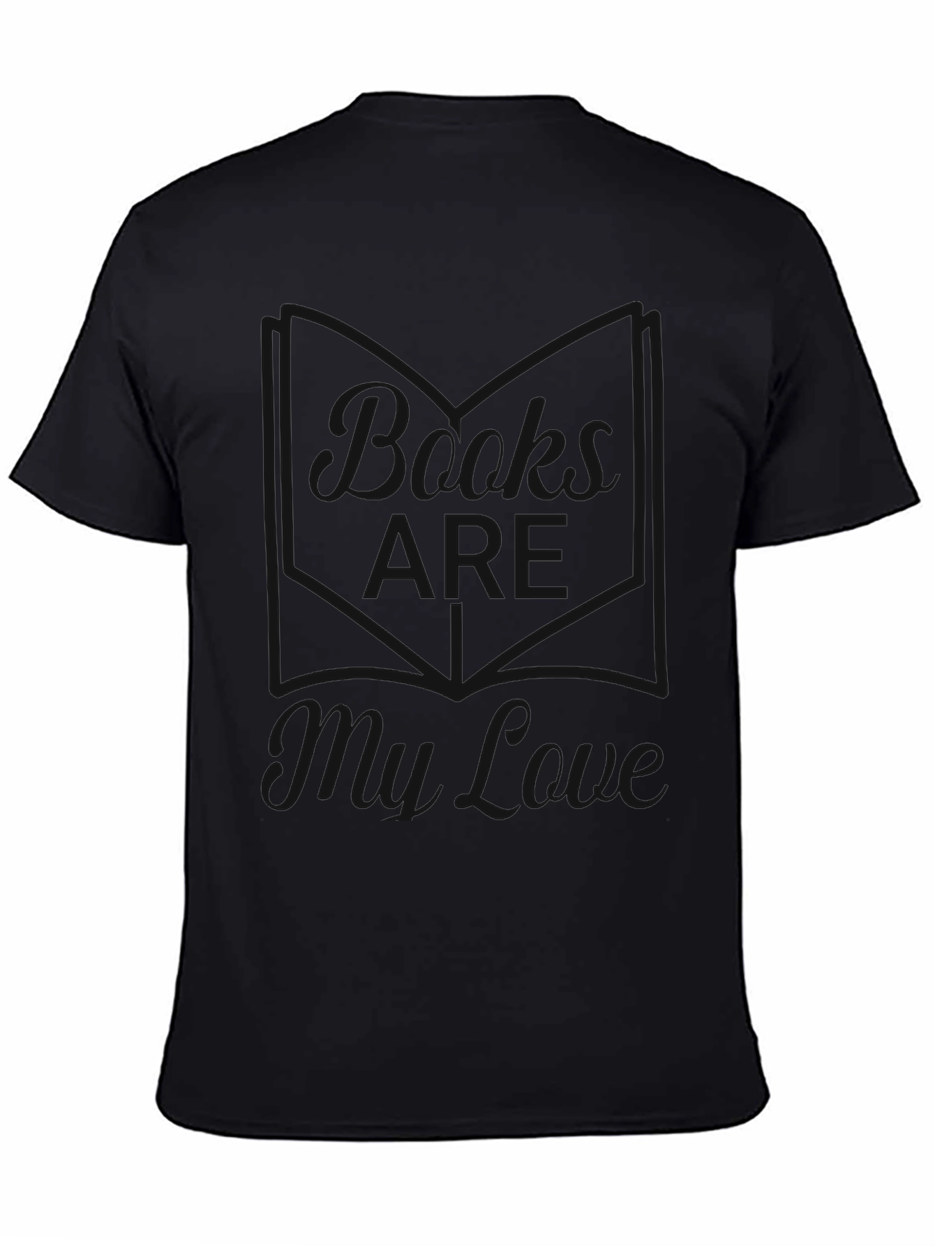 Black Graphic Tee - I Love My Cave Design