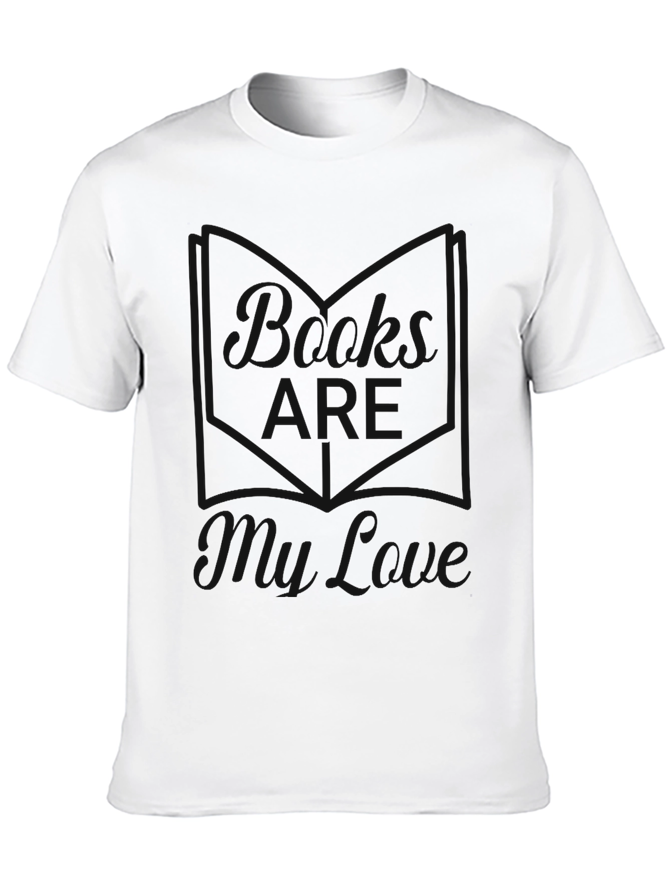 Black Graphic Tee - I Love My Cave Design