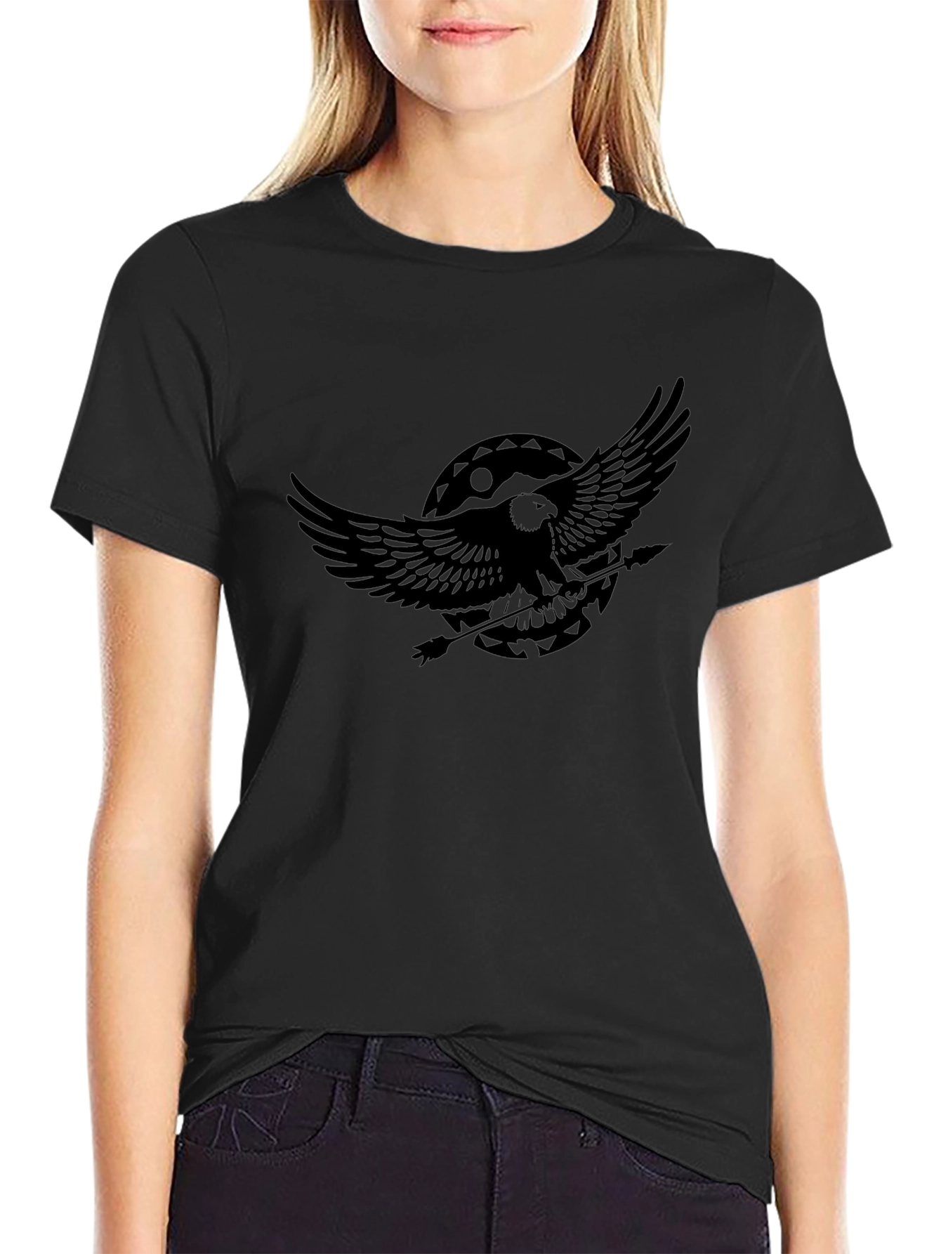 Black Eagle Graphic Tee - Stylish Mens T-Shirt