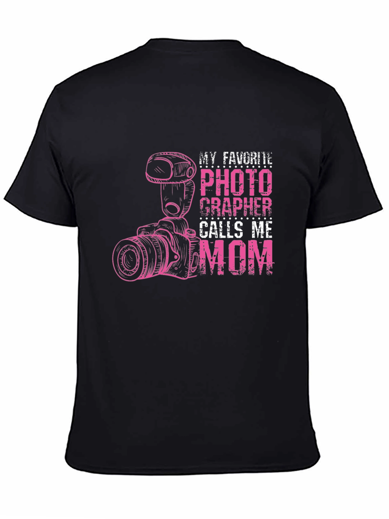 Photographer Mom T-Shirt - Black Graphic Tee